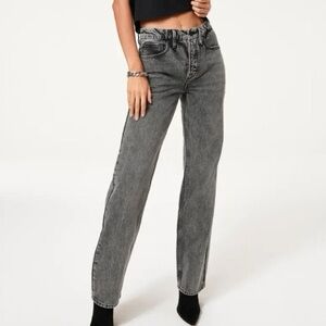 Good American Cowboy Bootcut Jeans Sz. 27 Washed Black